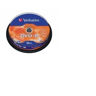 VERBATIM DVDV-16B10 DVD-R cake box DVD lemez 10db/csomag