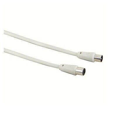 HAMA 42963 Duplán árnyékolt 5,0m fehér antenna kábel