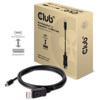 CLUB3D Mini Displayport - Displayport 1.4 HBR3 2m kábel