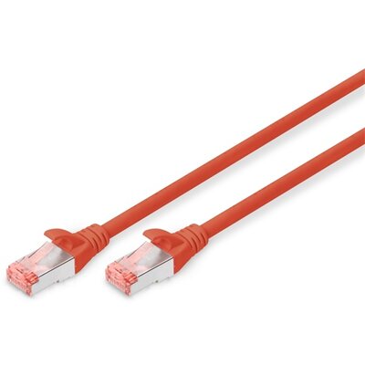 DIGITUS CAT6 S-FTP LSZH 10m piros patch kábel