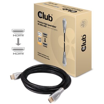 CLUB3D HDMI 2.0 - HDMI 2.0 1m prémium 4K60Hz kábel