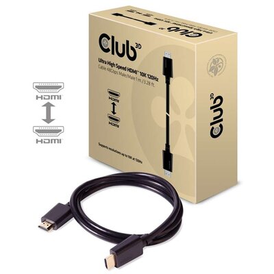CLUB3D HDMI 2.1 - Ultra High Speed HDMI 4K 120Hz 1m kábel