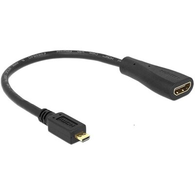 Delock 65391 High Speed HDMI micro D apa > A anya HDMI kábel adapter Ethernettel