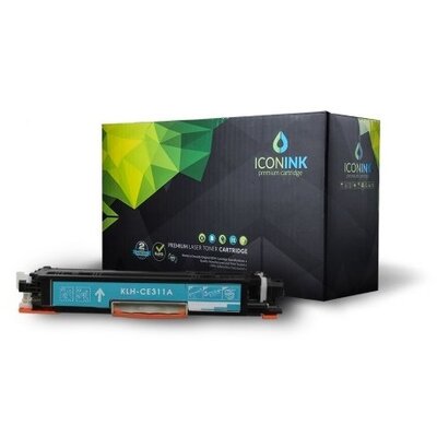 Iconink HP CE311A Canon CRG-129 CRG-329 CRG-429 CRG-529 CRG-729 CRG-929 utángyártott 1000 oldal cián toner