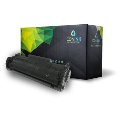 Iconink HP Q2612A Canon FX9 FX10 CRG-303 CRG-304 utángyártott 2000 oldal fekete toner