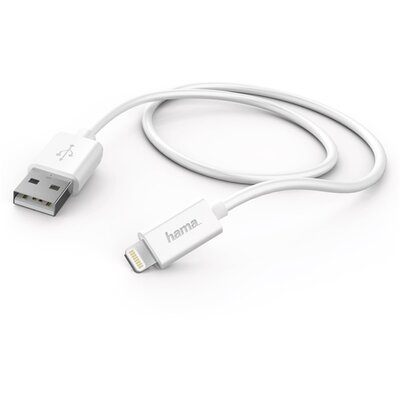 Hama 173863 1m Lightning > USB-A fehér adatkábel
