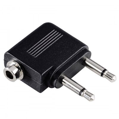 HAMA 43357 Repűlőgép adapter 2x3,5mono-1x3,5 sztereo alj.