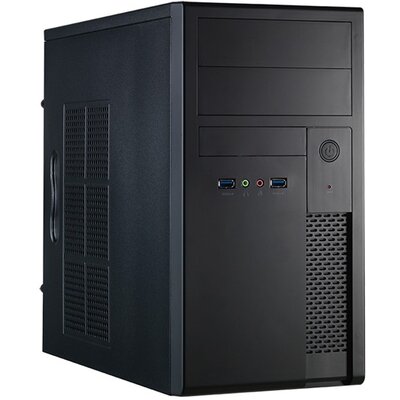 Chieftec XT-01B-OP Mesh szériás táp nélküli fekete mATX ház