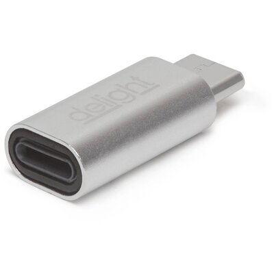 Delight 55448B iPhone Lightning USB Type-C ezüst adapter