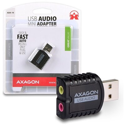 Axagon ADA-10 USB stereo audio adapter
