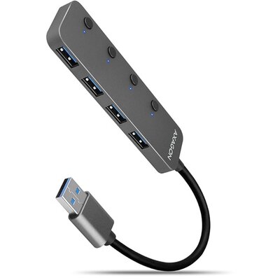 Axagon HUE-MSA 4 portos USB3.0 switch HUB