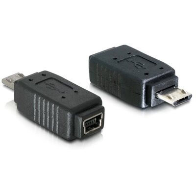 Delock 65063 Adapter USB micro-B male to mini USB 5pin