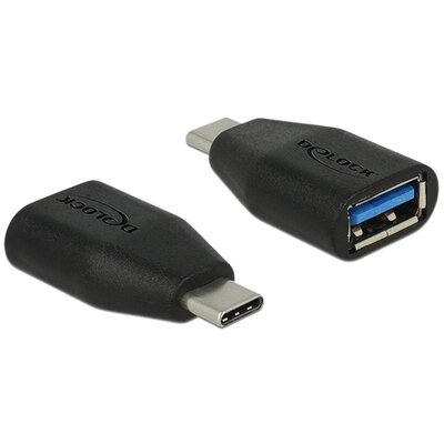 Delock 65519 Super High Speed USB 10 Gbps (USB 3.1 Gen 2) USB C típus > USB 3.1 A adapter