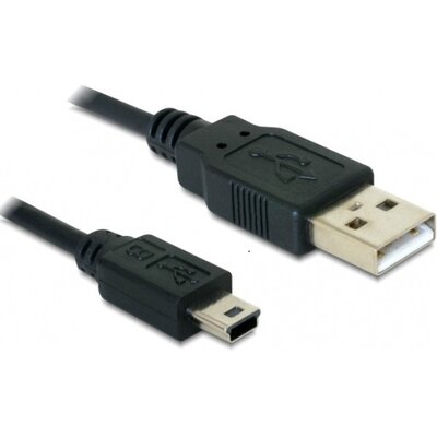 Delock 82273 USB 2.0-A > USB mini-B 5 pin 1 m apa / apa kábel