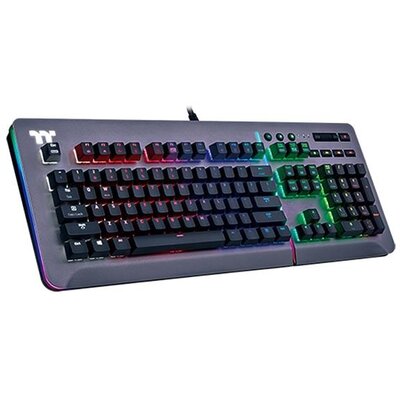 Ttesports Level 20 RGB Titanium (blue switch) US USB gamer billentyűzet