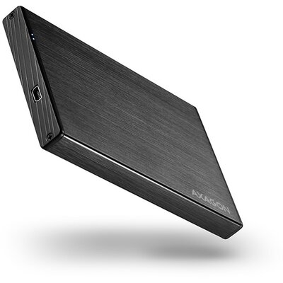 Axagon EE25-XA USB 2.0 fekete külső alumínium HDD/SSD ház