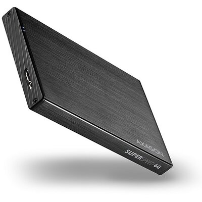 Axagon EE25-XA6 USB 3.0 fekete külső alumínium HDD/SSD ház