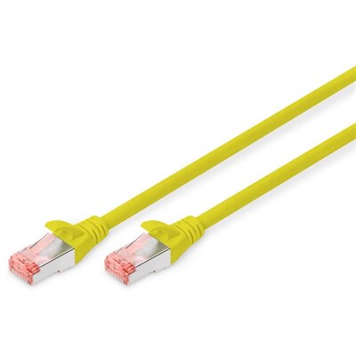 DIGITUS CAT6 S-FTP LSZH 0,25m sárga patch kábel
