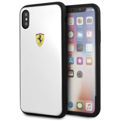 Ferrari On-Track iPhone X fehér logós akril tok