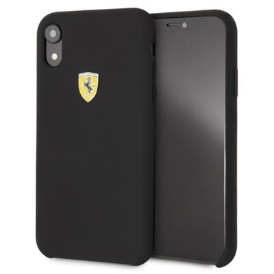 Ferrari SF iPhone XR fekete szilikon tok