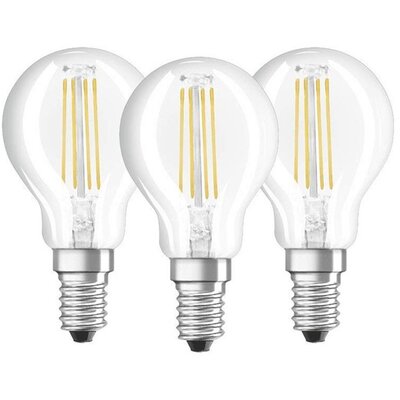 Osram Base átlátszó üveg búra/4W/470lm/2700K/E14 LED kisgömb izzó 3 db