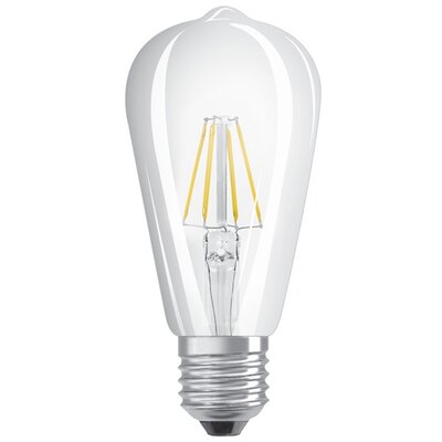 Osram Star átlátszó üveg búra/4,5W/470lm/2700K/E27 LED Edison körte izzó