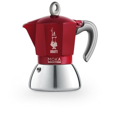 Bialetti Moka 6944 Induction 4 személyes indukciós piros kotyogós kávéfőző