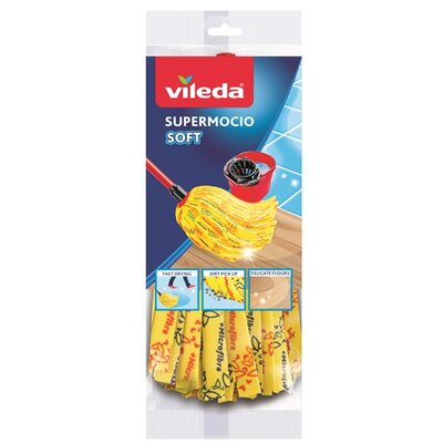 Vileda Soft 30% mikroszállal sárga gyorsfelmosó fej