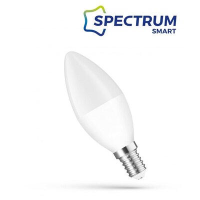 SpectrumLED 5W/410Lm/CCT+DIM/IP20/E14 WiFi LED gyertya led fényforrás