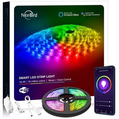 NITEBIRD SL3 Smart Wi-Fi-s RGB LED szalag 10m, zene és APP vezérlés