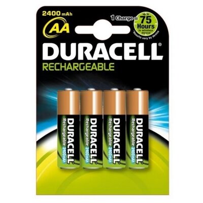 Duracell AA 2500mAh előtöltött ceruza akkumulátor 4db/bliszter