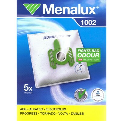 Menalux 1002 5 db szintetikus porzsák + 1 mikroszűrő