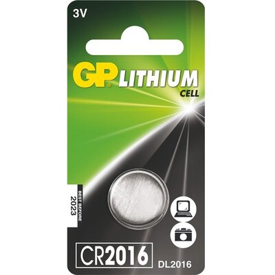 GP CR2016 lítium gombelem 1db/bliszter