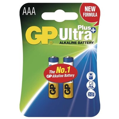 GP Ultra Plus AAA (LR03) alkáli mikro ceruza elem 2db/bliszter