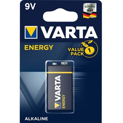 Varta 4122229411 Energy 9V (6RL61) alkáli elem 1db/bliszter