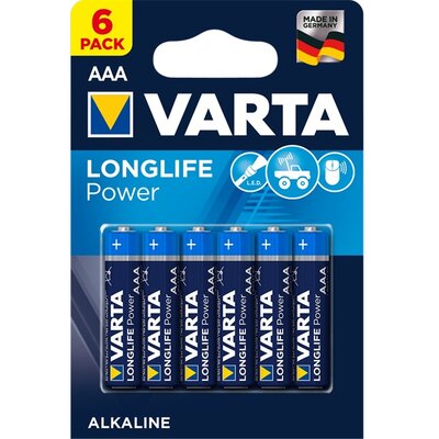 Varta 4903121446 Longlife Power AAA (LR03) alkáli mikro ceruza elem 6 db/bliszter