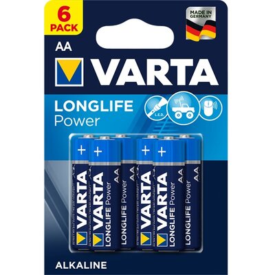 Varta 4906121446 Longlife Power AA (LR6) alkáli ceruza elem 6 db/bliszter