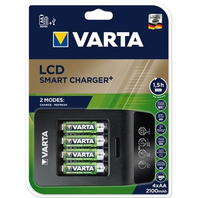 Varta 57684101441 LCD Smart Charger/4db/AA/2100mAh akku/akku töltő