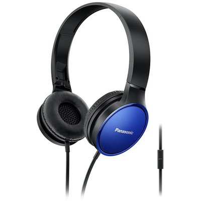 Panasonic RP-HF300ME-A fekete-kék mikrofonos fejhallgató