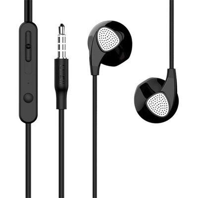 UiiSii U1 Earbud mikrofonos fekete fülhallgató