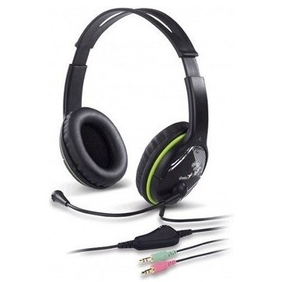 Genius HS-400A jack zöld mikrofonos PC fejhallgató headset