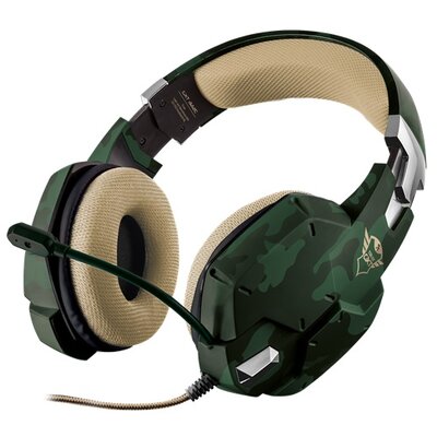 Trust GXT 322C Carus dzsungel álcafestéses gamer fejhallgató headset