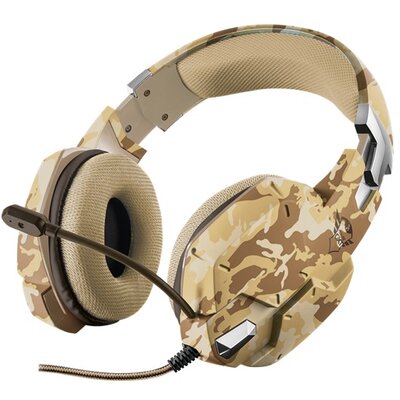 Trust GXT 322D Carus sivatag álcafestéses gamer fejhallgató headset