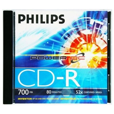 Philips CD-R80 52x írható CD lemez