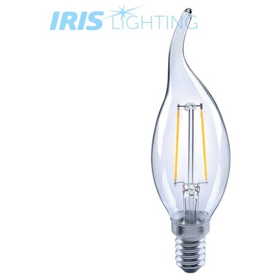 Iris Lighting Filament Bulb Longtip FLCT35 4W/4000K/360lm aranyszínű gyertya E14 LED fényforrás