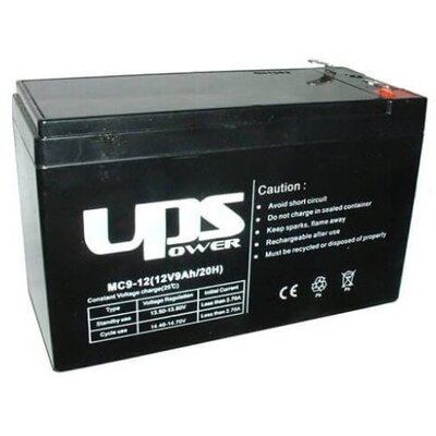 Akku UPS Power 12V 9Ah T2 zselés akkumulátor