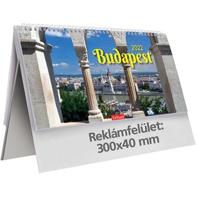 Kalendart 2022-es T063 Budapest álló papír asztali naptár