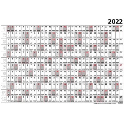 Kalendart 2022-es T100 Terminus B1 plakátnaptár