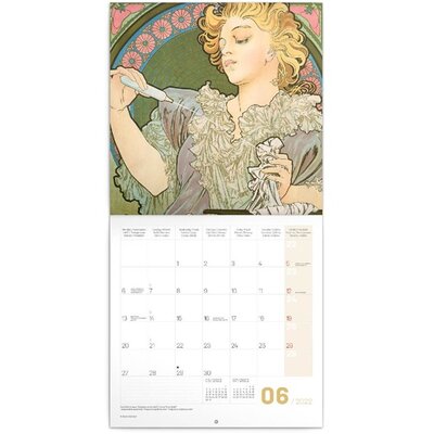 Realsystem 2022-es Alphonse Mucha 6097-AM falinaptár