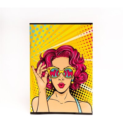 Design Style A4 kockás 87-32 iskolai tűzött füzet